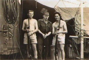 Does anyone recognize these blokes? Probably taken outside the Comm Centre in the early days of Ubon