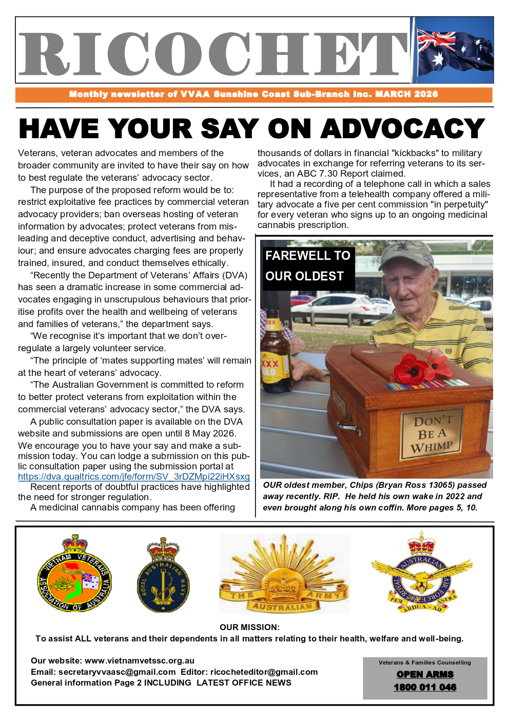 Ricochet for March 2026